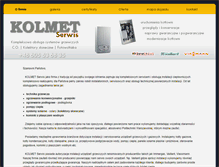 Tablet Screenshot of kolmet-serwis.pl